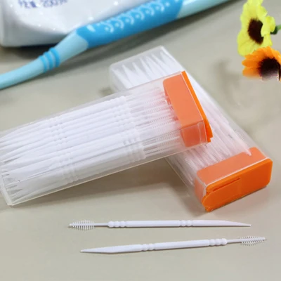 

Portable Double Headed Plastic Toothpick Disposable Dental Tools Plastic Toothpicks Thread Tool Toothpick Plastic Tooth Picks