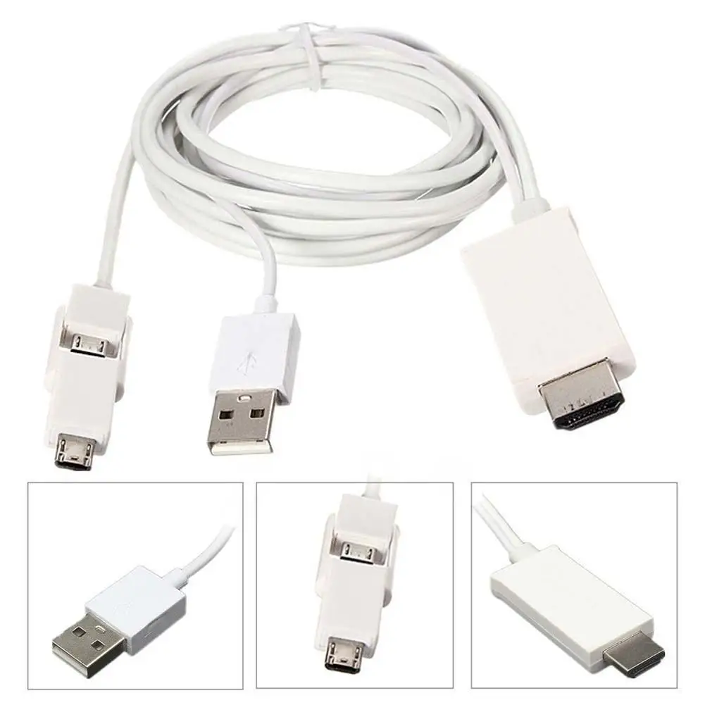 MHL микро USB к HDMI HDTV Кабель Адаптера 5pin и 11pin для Galaxy S3/S4/S5 Note3 поддерживает все видео