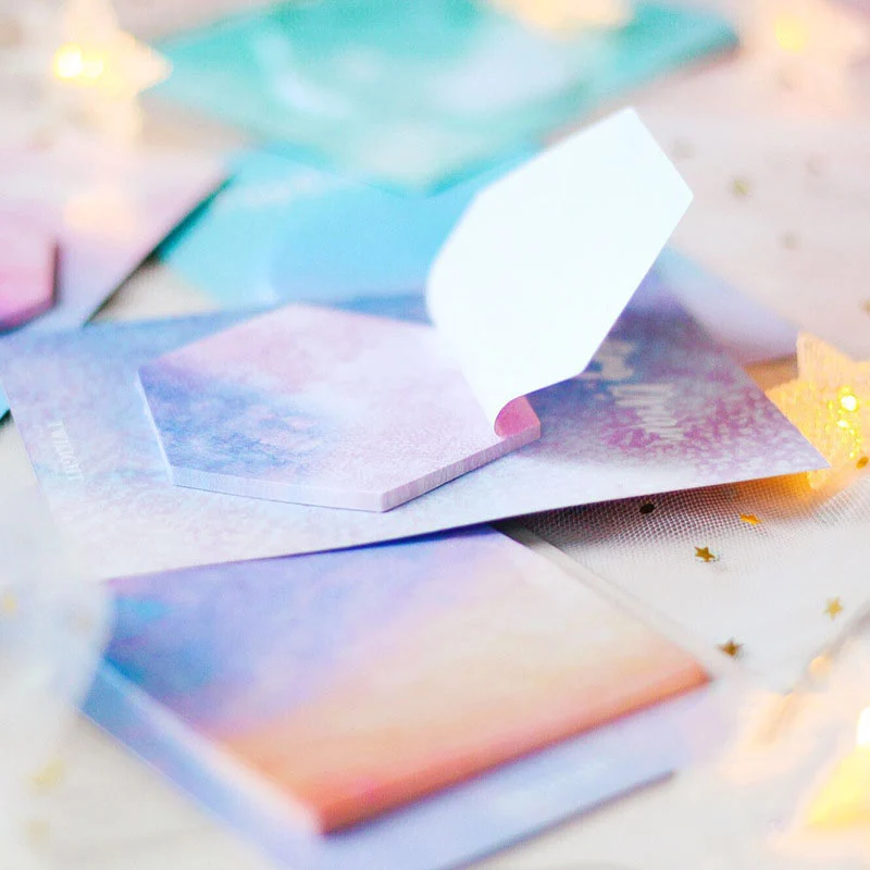 Dream Starry блокнот для заметок креативная Акварельная бумага Липкие заметки книги