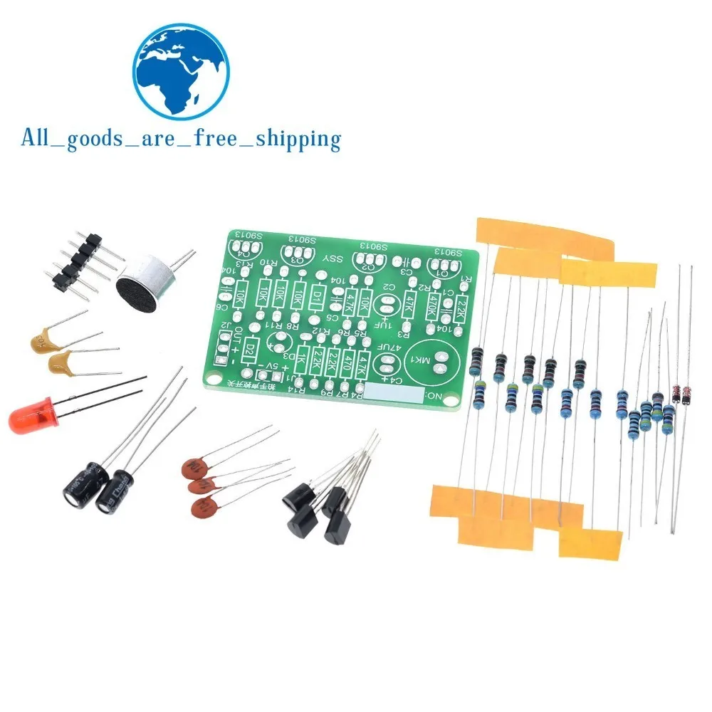 Завеса электронный акустический хлопок Управление переключатель DIY Kit звук