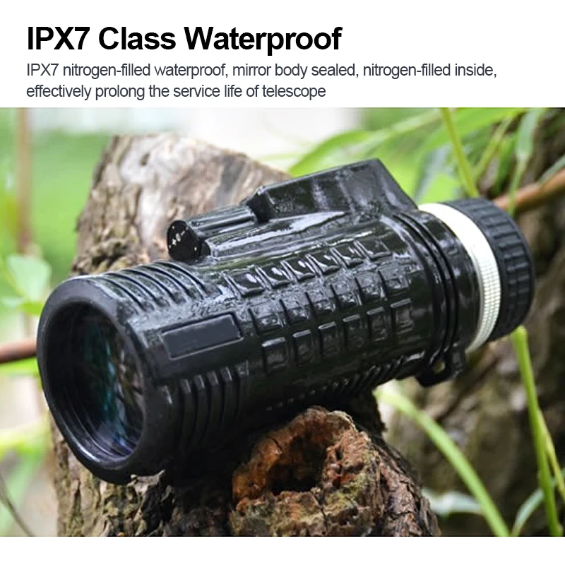 8X42 monocular Telescope Nitrogen filled waterproof Compass telescope night vision Observing the moon Military standard | Инструменты