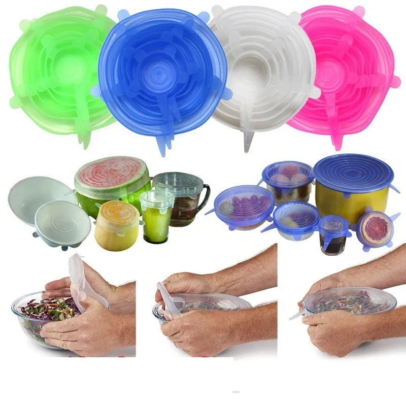 

Food Level Silica Gel Bowl Cover Fruits Vegetables Fresh Keeping Cover Vacuum Cover Seal Up Bowl Cover 21cm