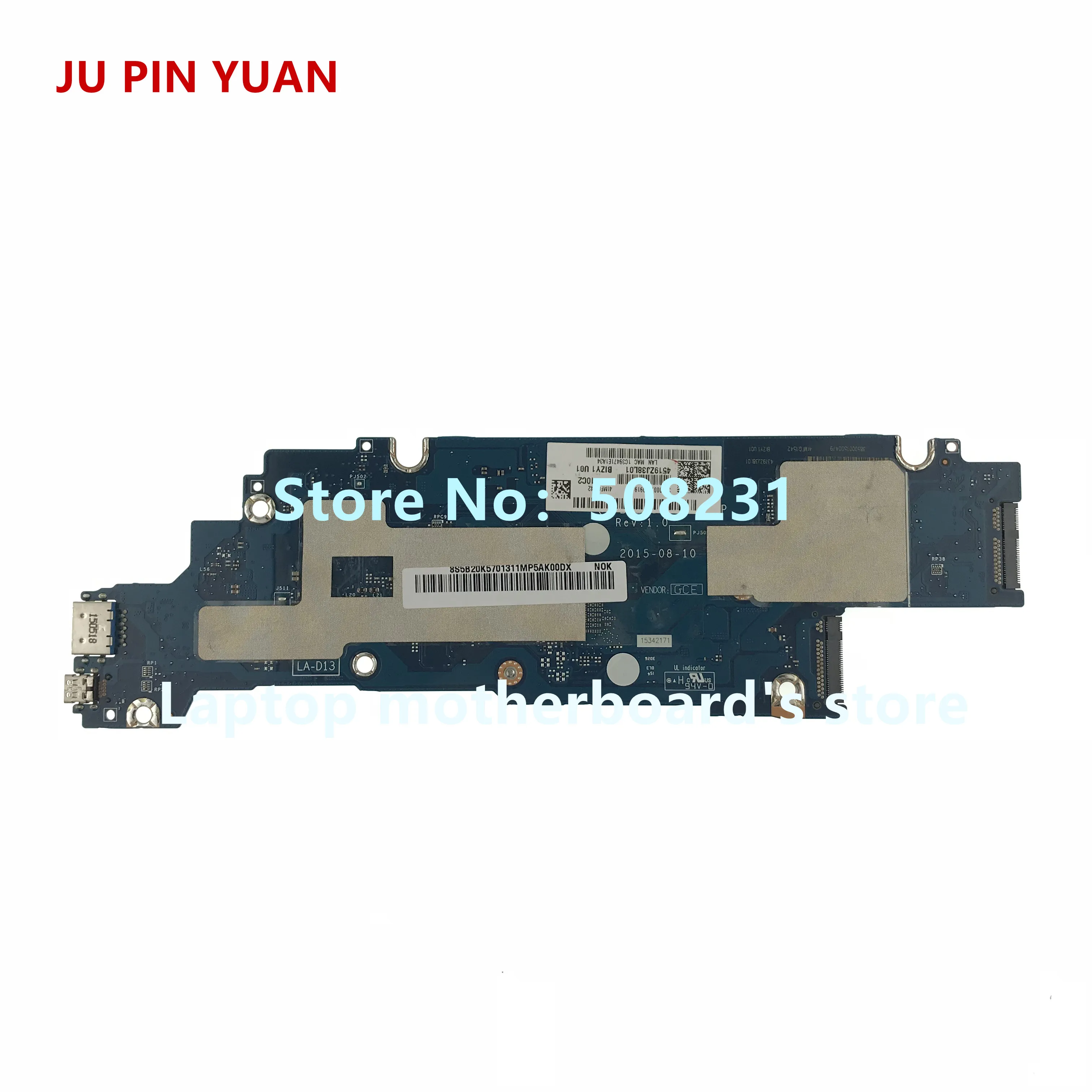 

JU PIN YUAN LA-D131P 5B20K57013 For Lenovo Yoga 700-11ISK Laptop Motherboard with 4GB M3-6Y30 All functions fully Tested