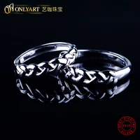 100 silver 925 wedding ring adjustable couple rings silver jewelry rhodium plated ring free shipping new design jewelry