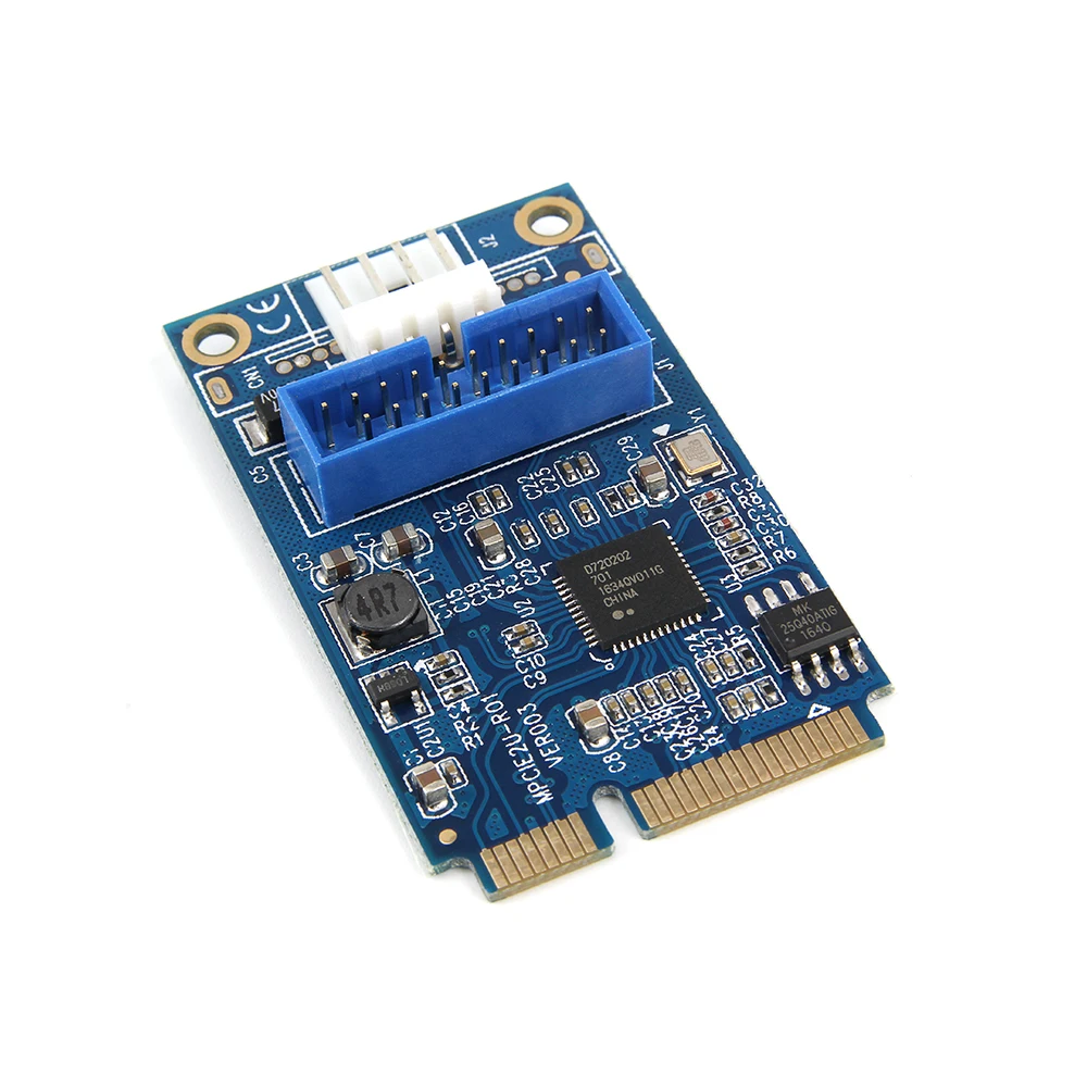 Мини-адаптер PCI-E к USB 3 0 плата расширения MINI PCIE 20Pin/19Pin адаптер Mini Pci-e до 5 Гбит/с |