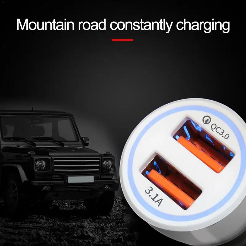 Автомобильное зарядное устройство с двумя USB-портами 3 1 А |