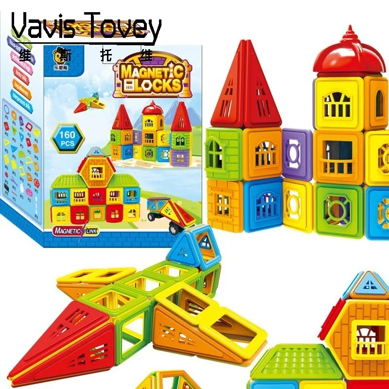  Мини размер Магнитный замок строительный блок игрушки и Модель Строительство