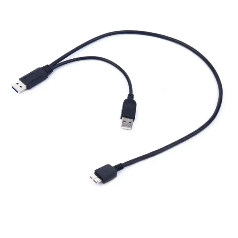 0 5 м сдвоенный USB 3 к Micro b Переносной жесткий диск переходник Кабель для передачи