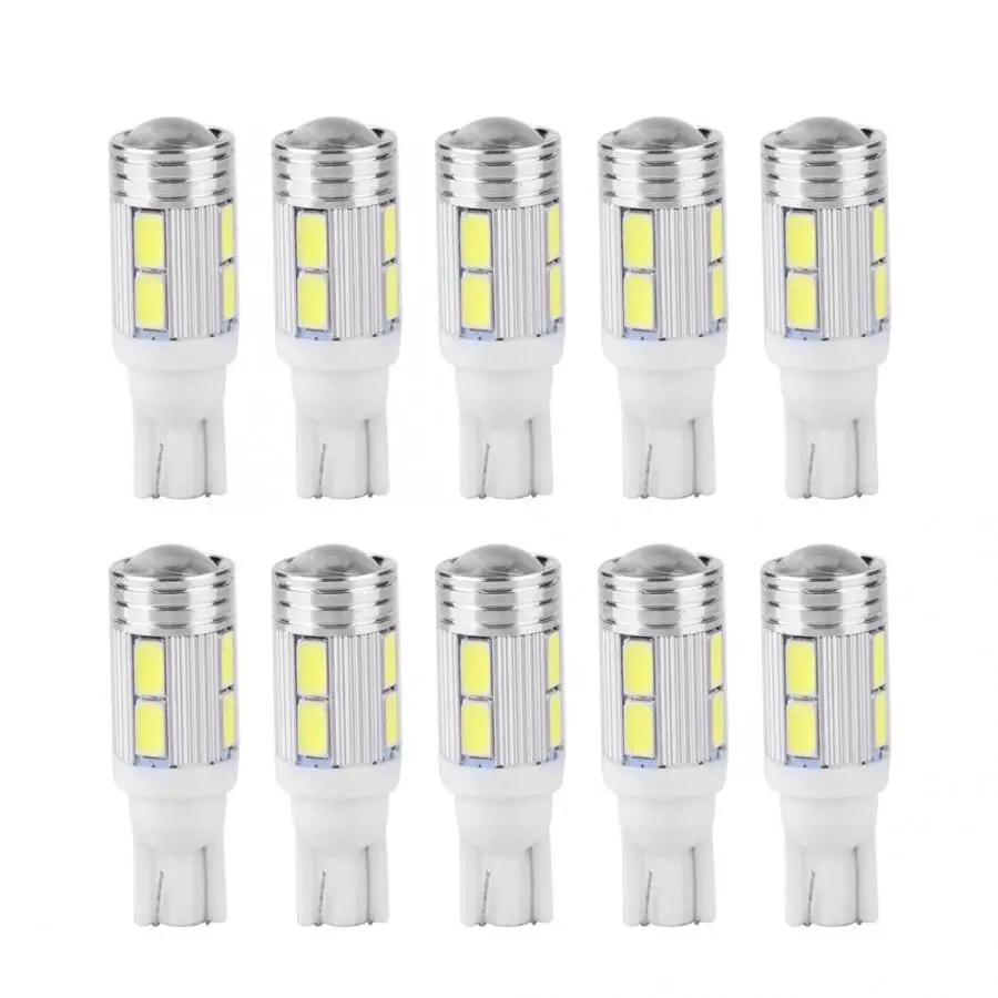 10 шт. T10 5630 10LED автомобильная светодиодная лампа на танкетке для чтения номерного