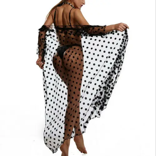 Women's Sexy Mesh Bikini Cover Up Cardigan Swimwear Bathing Beachwear Dress | Женская одежда