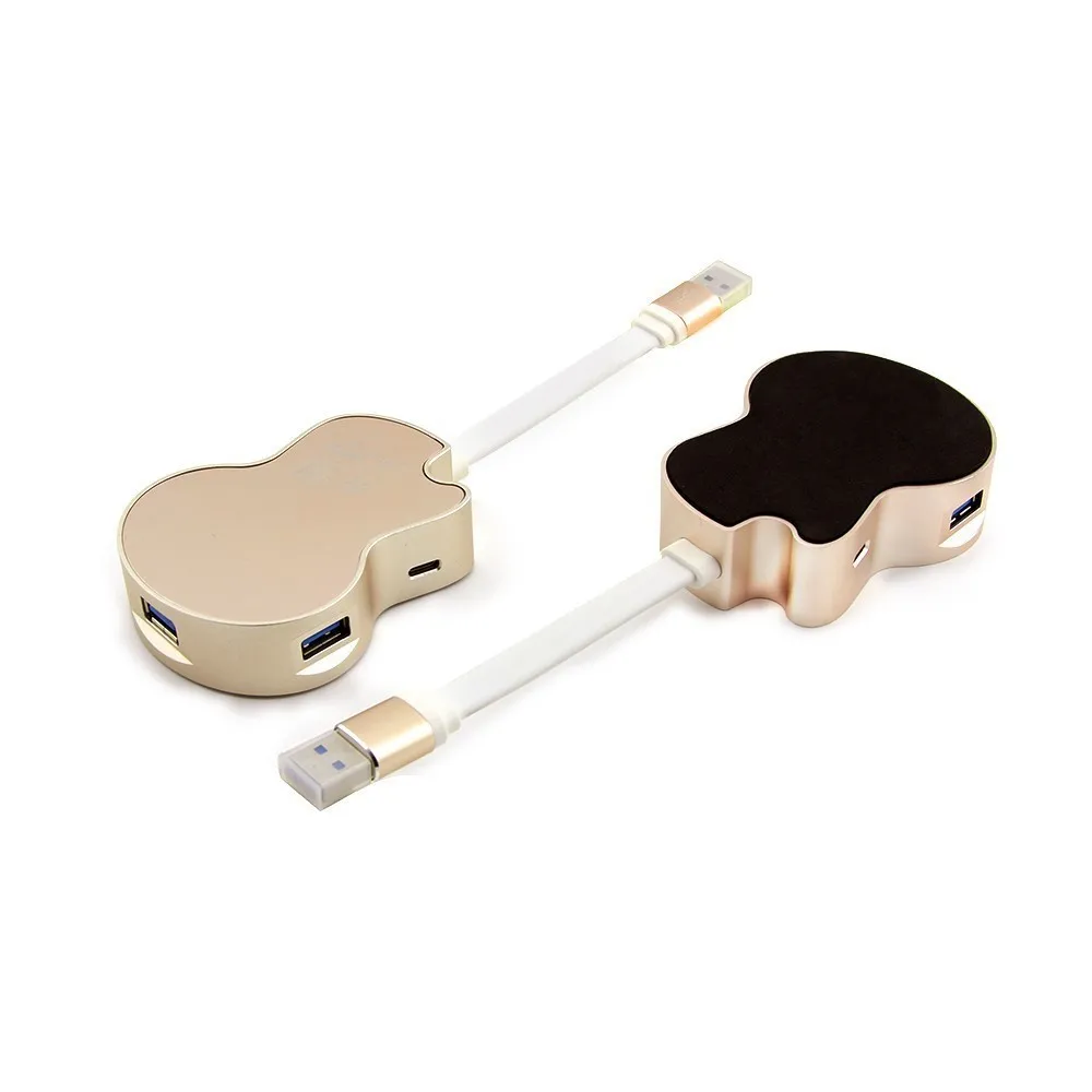 USB 3 0 концентратор креативная элегантная гитара Форма 4 Порты и разъёмы s мульти