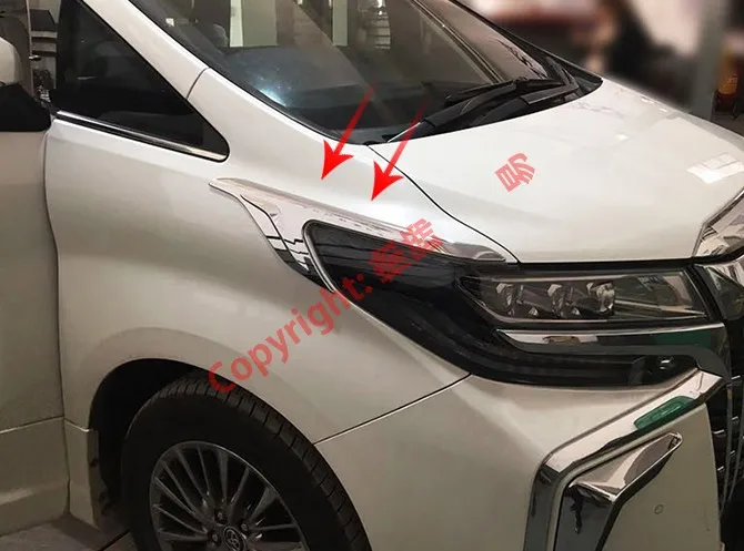 Хромированный АБС пластик для фар Toyota Alphard Vellfire AH30 2019 2020|Хромирование| |