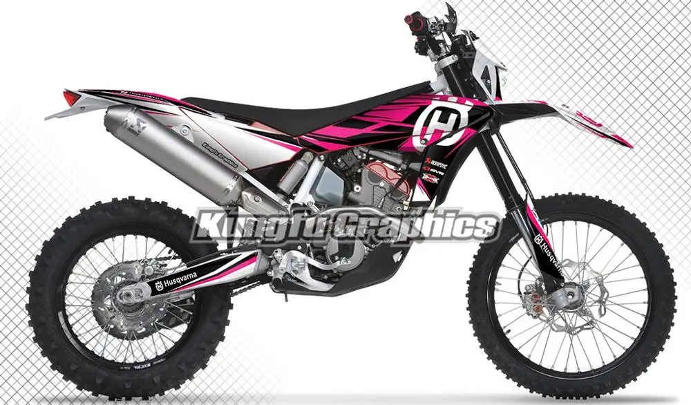 KUNGFU Графический Набор наклеек для мотокросса мотогонок грязи велосипеда Husqvarna TE