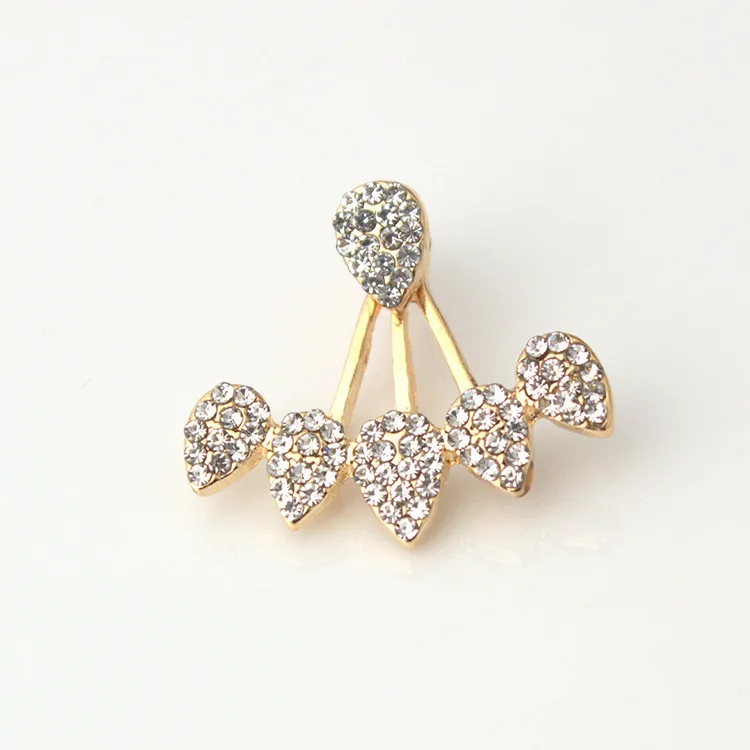 New Front And Rear Earringswild Jewelry Personalized Design Europe The United States Water Droplets Earring Wholesale | Украшения и