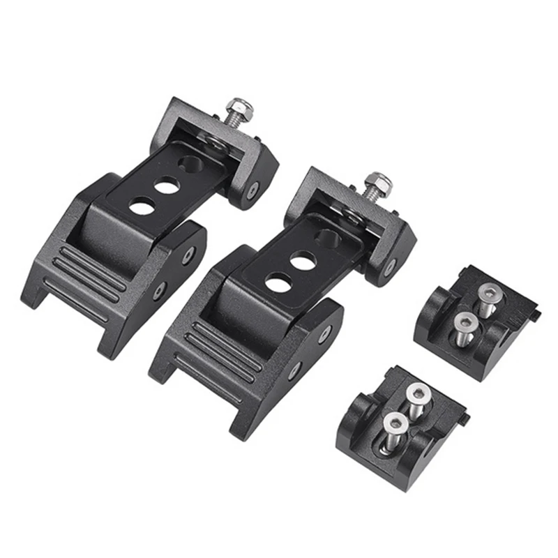 Black Stainless Steel Latch Locking Hood Catch Kit For 2007-2017 Jeep Wrangler Jk Jku | Interior Door Panels &amp Parts
