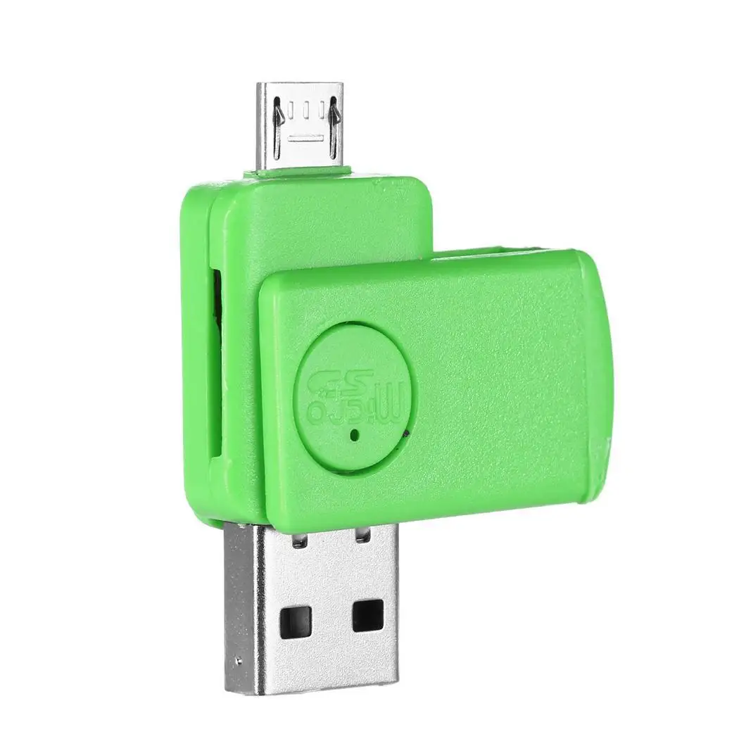 Micro OTG Смартфон USB2.0 компьютер Интерфейс карты TF белый розовый зеленый синий