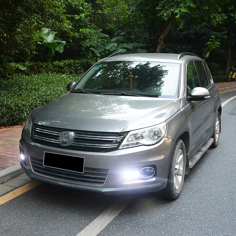 2 шт. для Volkswagen VW Tiguan 2010 2011 2012 LED противотуманные DRL дневные ходовые огни дневной