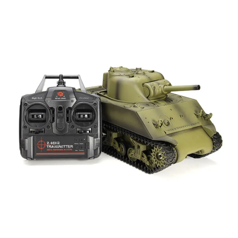 Heng Long 3898-1 2 4G 1/16 RC Танк US Sherman M4A3 танк с радиоуправлением боевой снаружи двери