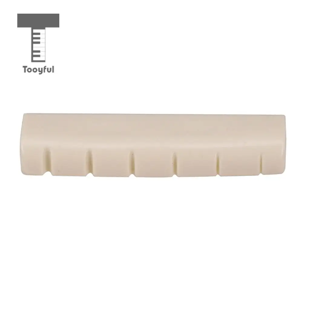 2 Pieces Left Handed Acoustic Guitar Nut Slotted for Parts Accessories 44x6x9.8-9mm | Спорт и развлечения