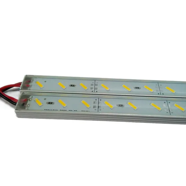 CLAITE 50 см IP68 9 Вт SMD 7020 Светодиодная лента 36LED теплая белая светодиодная жесткая