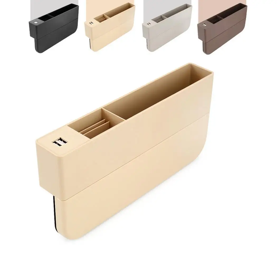 Practical Dual USB Ports Car Seat Gap Storage Box For All Charging Accessories | Автомобили и мотоциклы
