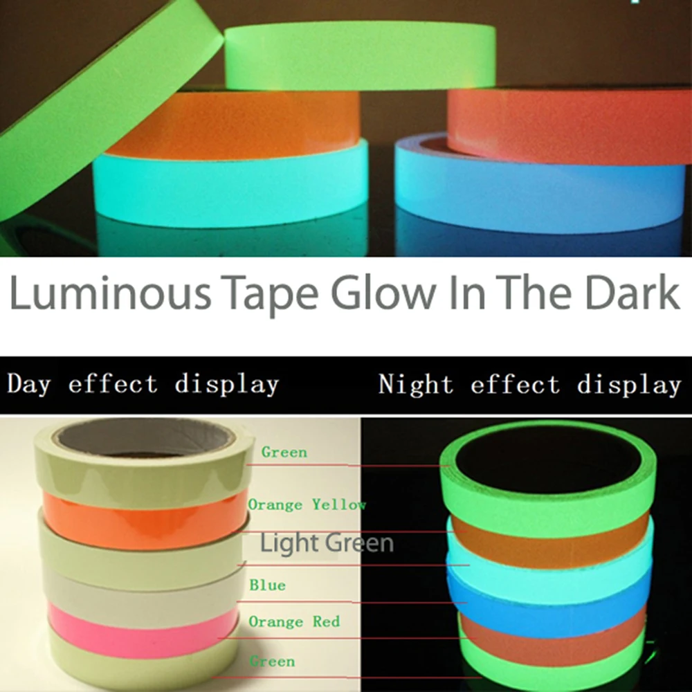 Новинка креативная Светоотражающая светящаяся лента съемная флуоресцентная