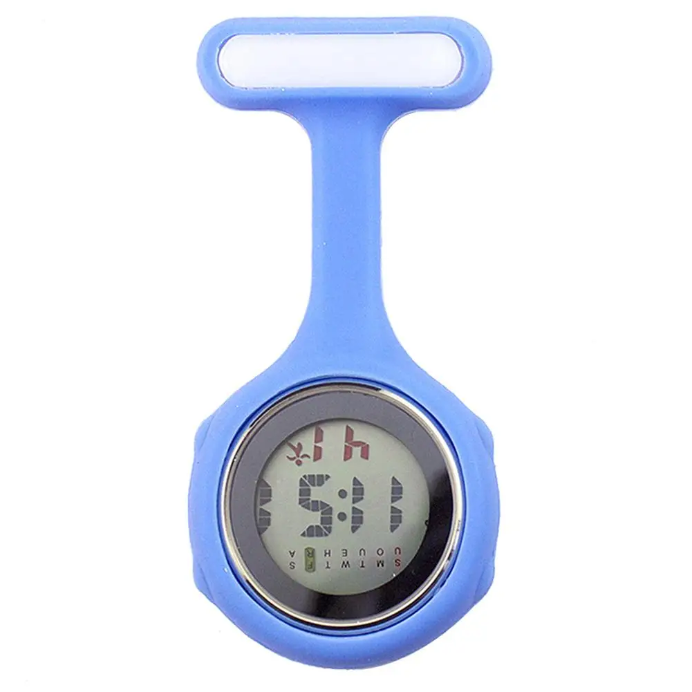 Wholesale 1Pc Digital Display Dial Clip-On Fob Nurse Brooch Pin Hang Pocket Electric Watch