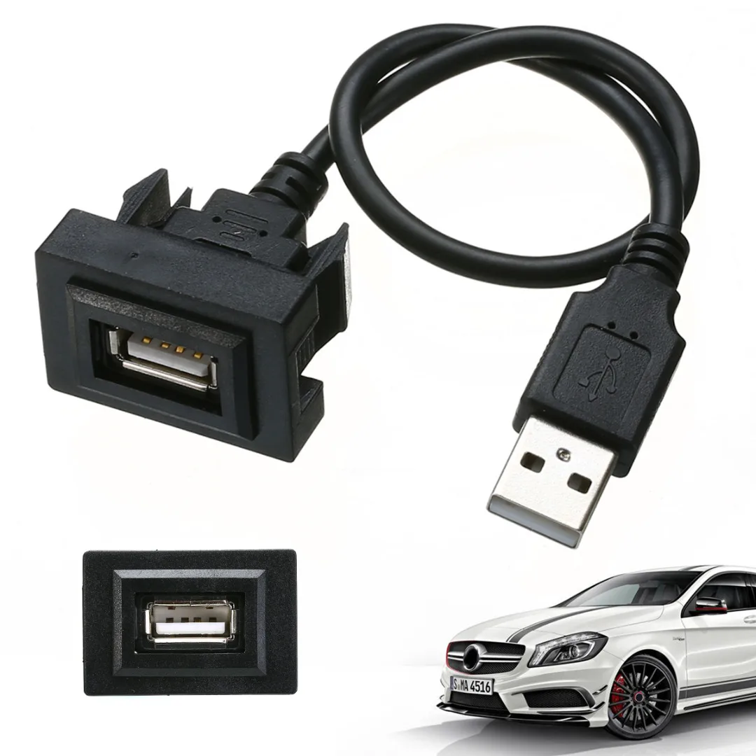 Mayitr приборной панели автомобиля заподлицо 2 0 USB свинцовый Удлинительный Кабель