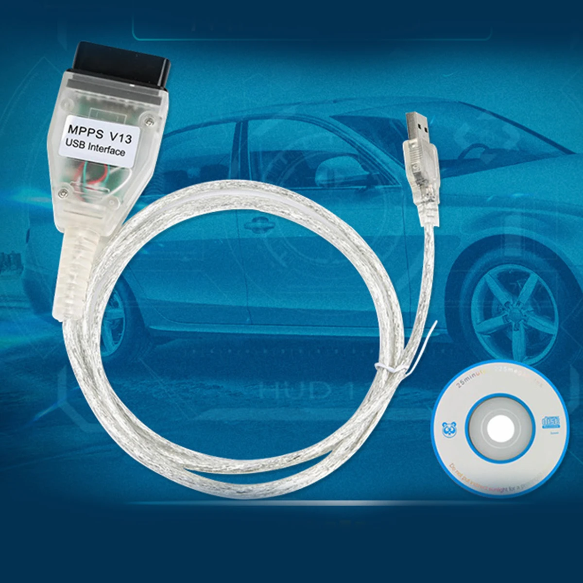 SMPS MPPS ECU чип тюнинг K CAN Flasher кабель 16pin V13 USB OBD2 Диагностический интерфейс сканер| |