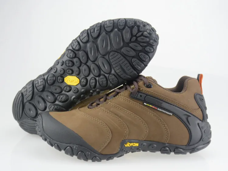 Мужские кроссовки для альпинизма Merrell из натуральной кожи цвета на