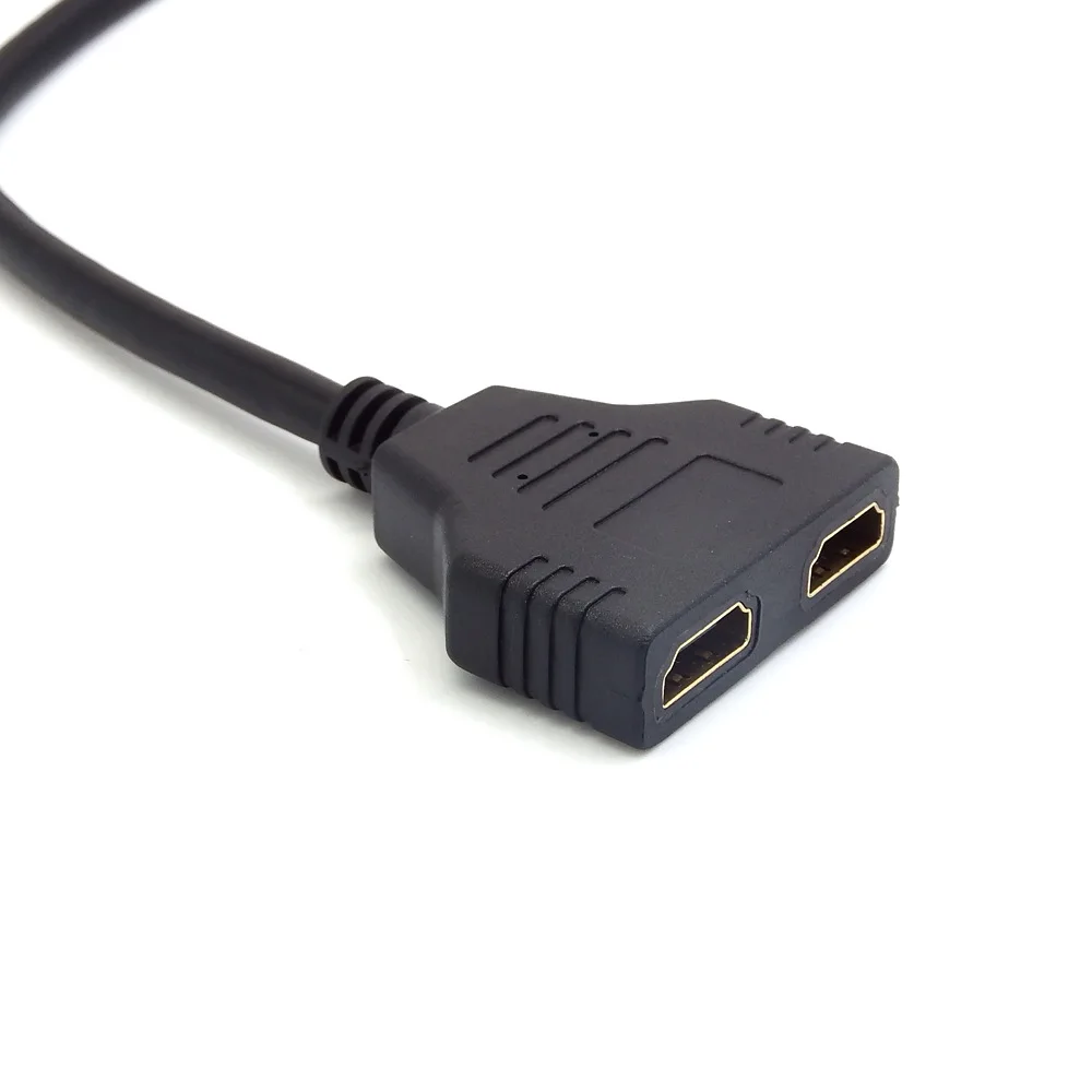 Новое поступление кабель разветвитель HDMI 1 штекер Двойной 2 гнездовой Y адаптер в
