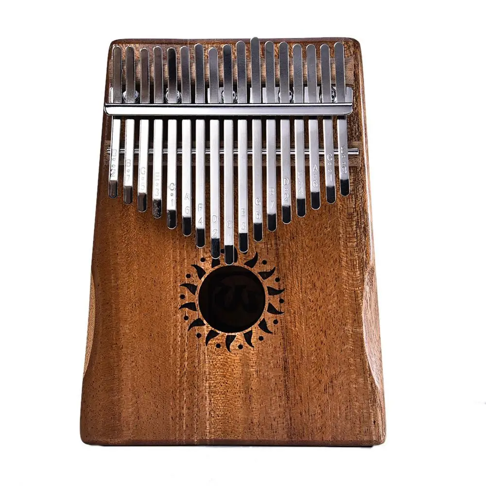 Muspor 17 клавиш Kalimba большой палец пианино Mbira Африканский музыкальный инструмент