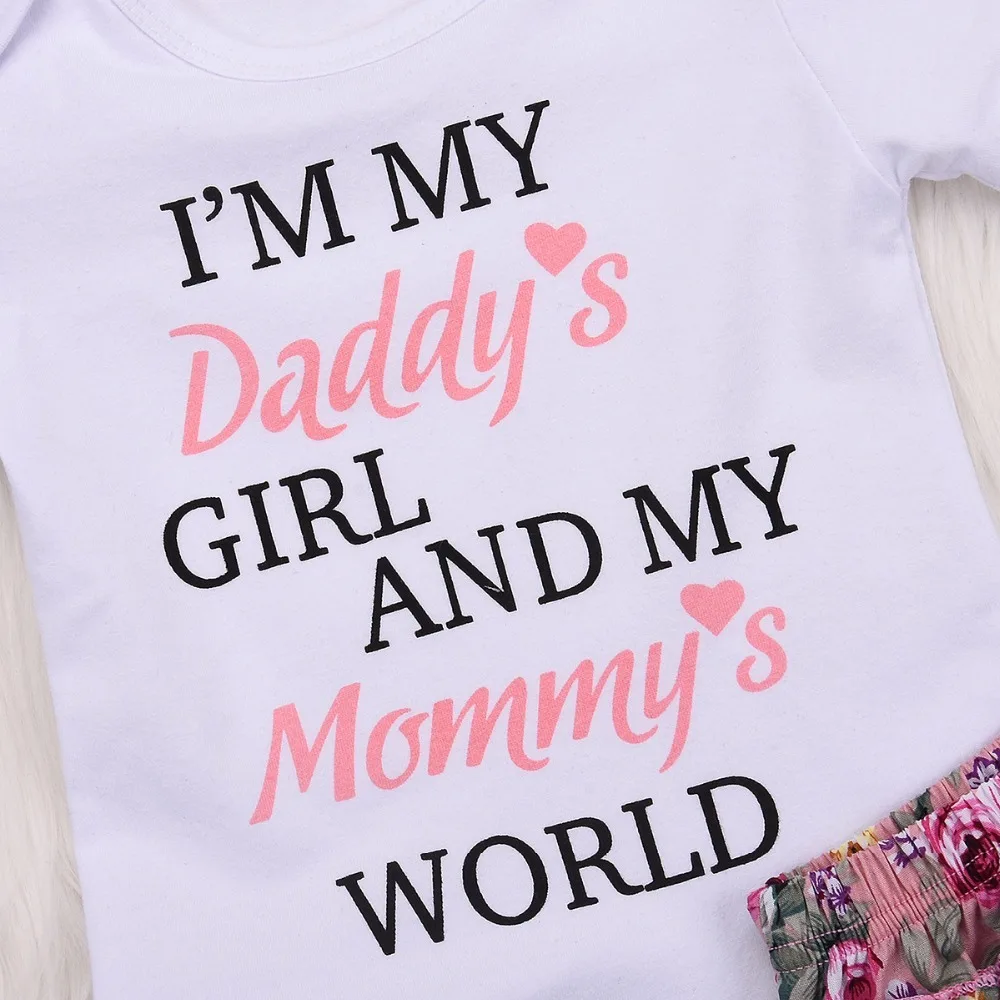 Одежда для новорожденных девочек Daddys верхний комбинезон и короткие брюки с