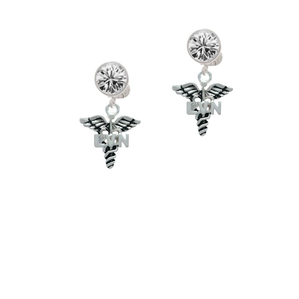 Серьги с кристаллами Caduceus LVN|Серьги-клипсы| |