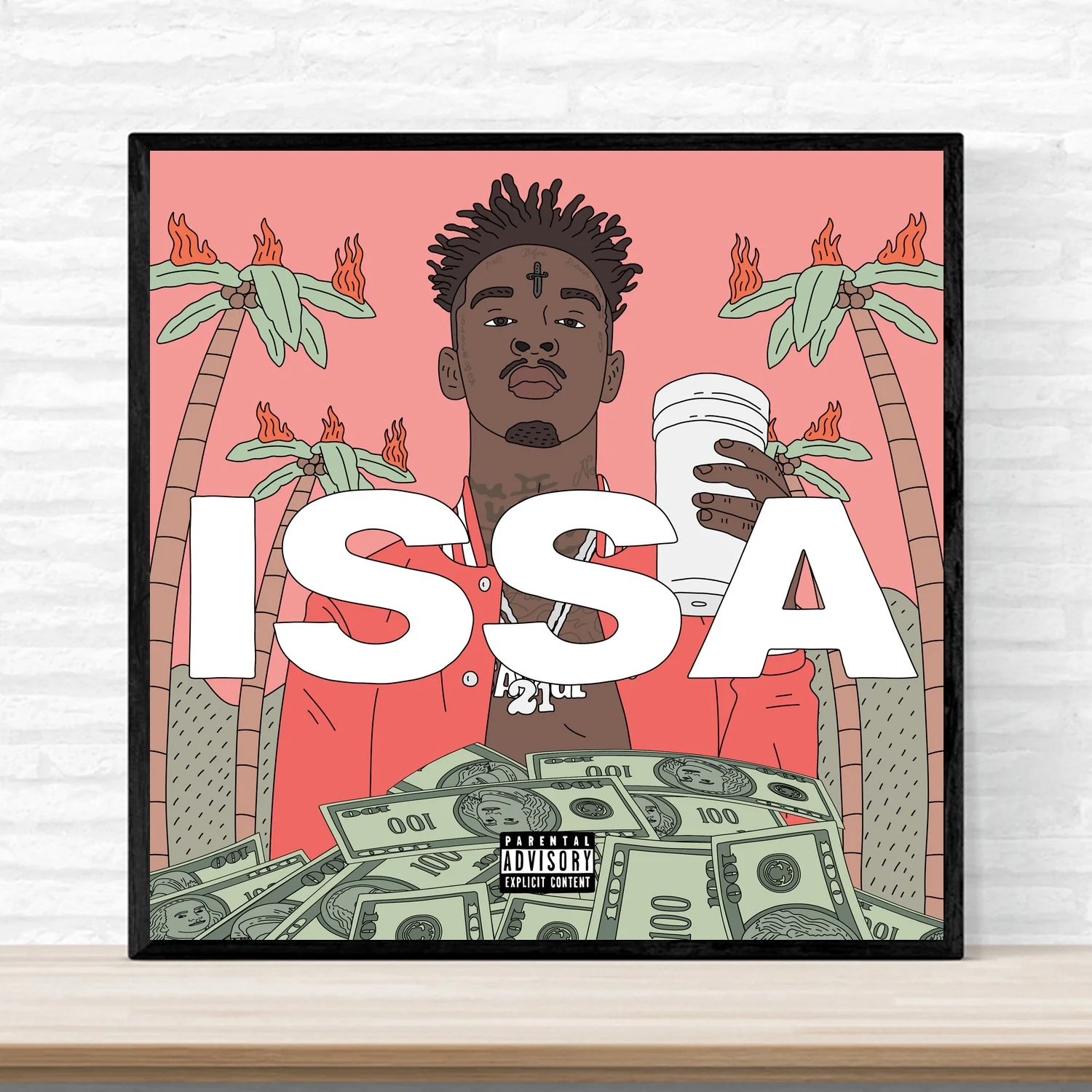 21 savage постер холст картина печать настенное искусство домашний декор без рамки
