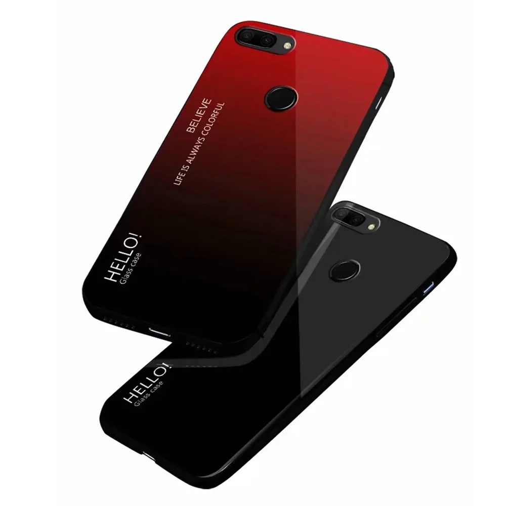 Градиентные чехлы для телефонов Huawei Honor 8X Mate 20 Pro 10 P20 Lite P Smart Nova 3i 3 3e 2i чехол корпус