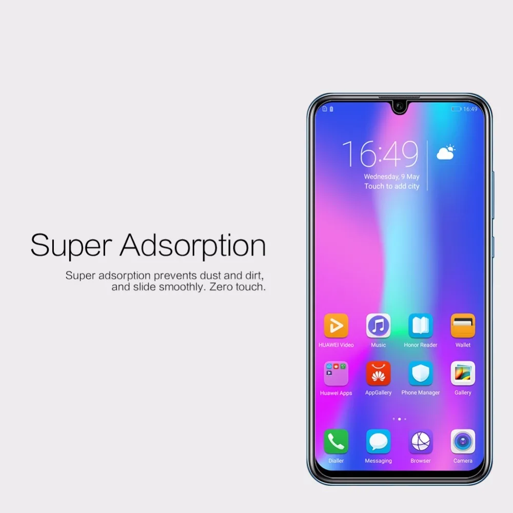 Для Huawei P Smart 2019 защита экрана NILLKIN Глянцевая супер прозрачная/матовая пластиковая