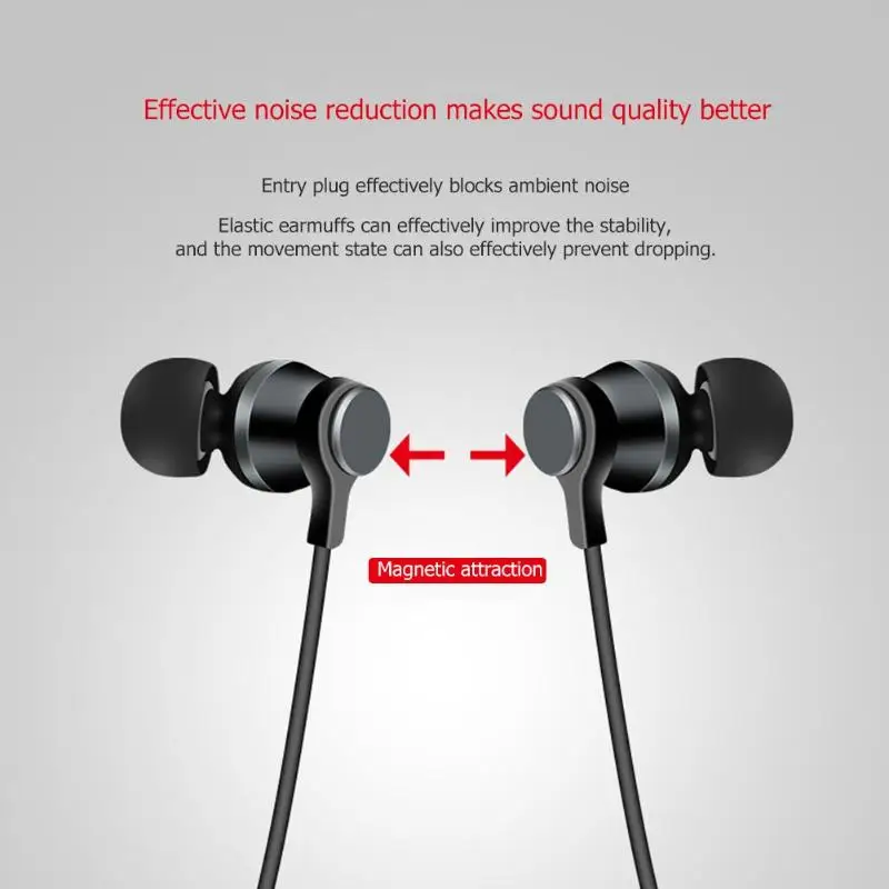 Беспроводные наушники Bluetooth спортивные с шейным ремешком поддержкой tf карты