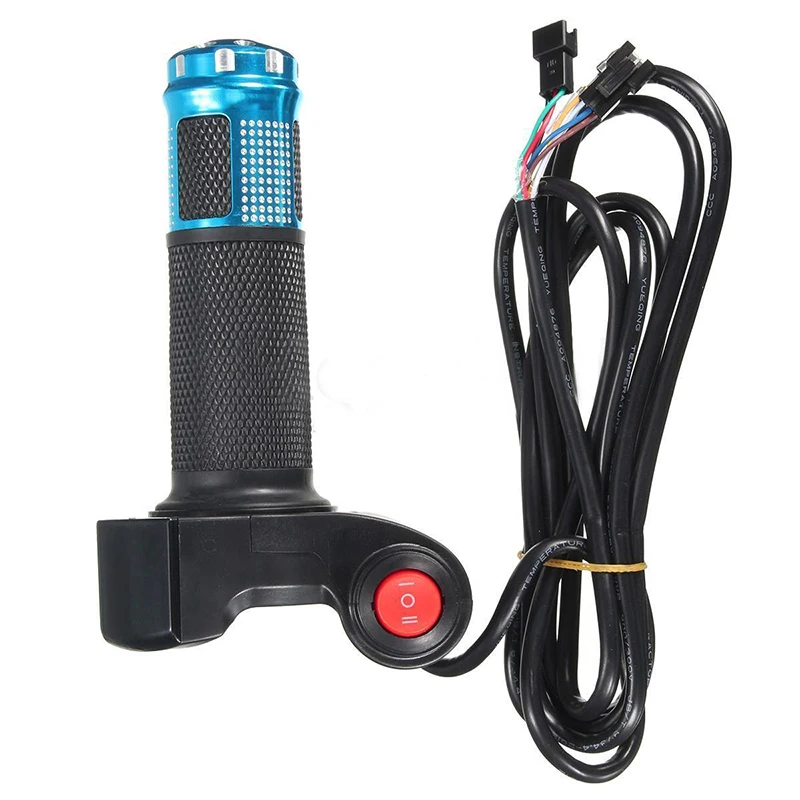 E-bike Universal 24V 36V 48V E-Bike Electric Scooter Digital Meter Handlebar Throttle Handlebar Grips Electric Bike Accessories