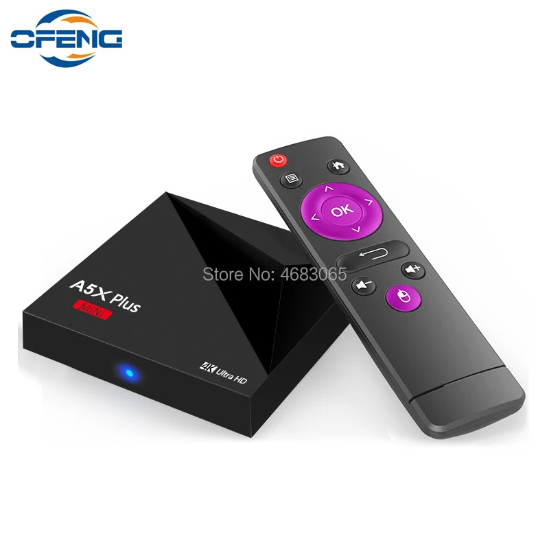 ТВ приставка A5X Plus Android 7 1 четырехъядерный процессор RK3328 2 4G Wi Fi HD2.0 USB3.0 4K умный