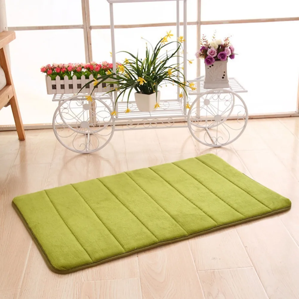 Новый коврик для ванной впитывающий воду Shaggy Memory Foam кухонный пол 40*60 см tapis salle de bain