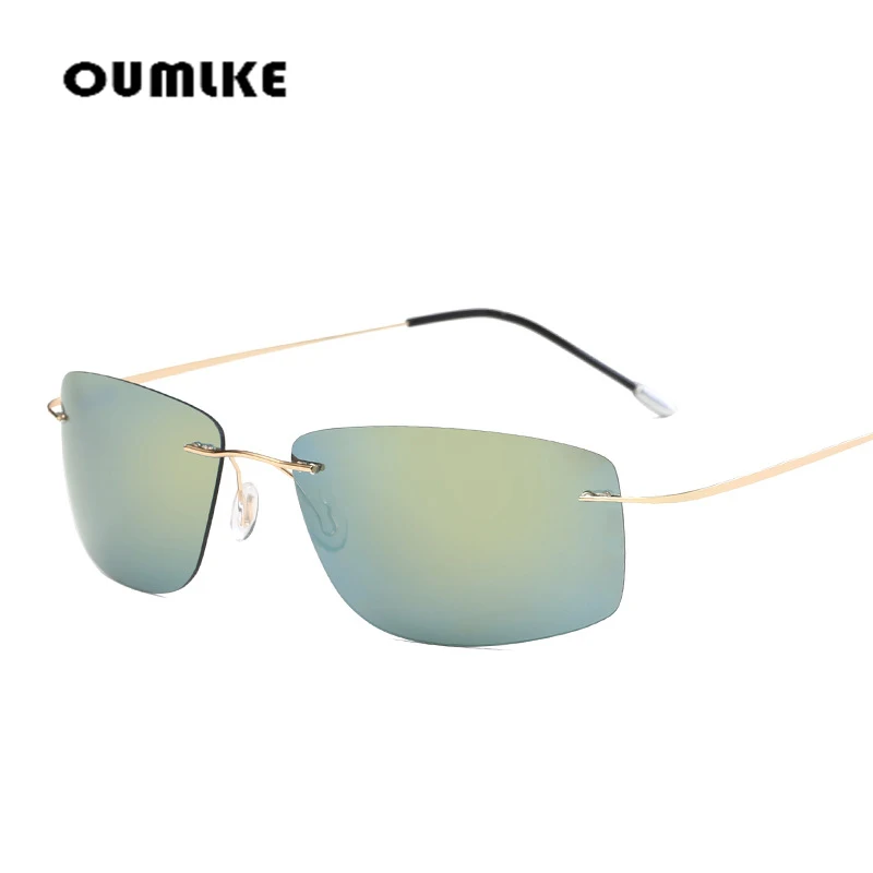 OUMLKE 2019 модные Сверхлегкие титановые поляризованные солнцезащитные очки для