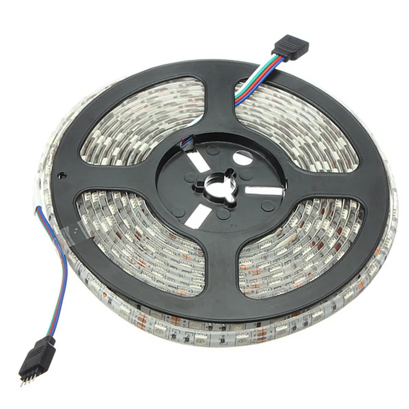 CLAITE 2 шт. 5 м 60 Вт 5050 RGB 600 Светодиодная лента источник питания водонепроницаемый 44