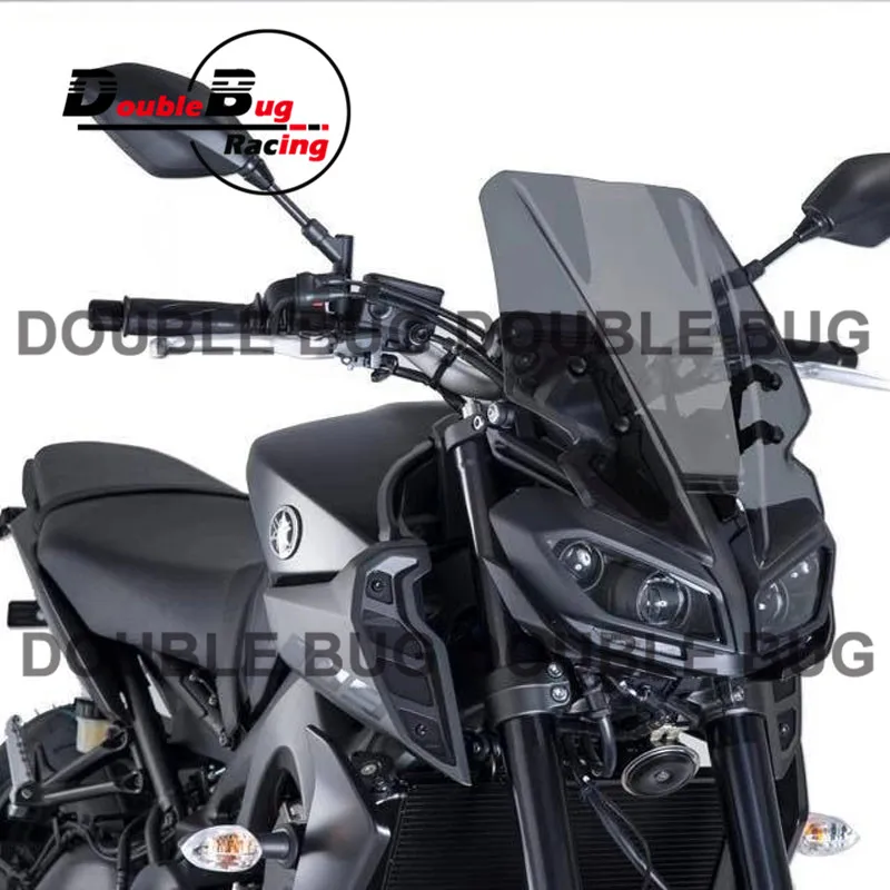 Подходит для Yamaha New MT09 MT-09 17 FZ-09 FZ09 2017 Double Bubble мотоциклетный козырек ветрового