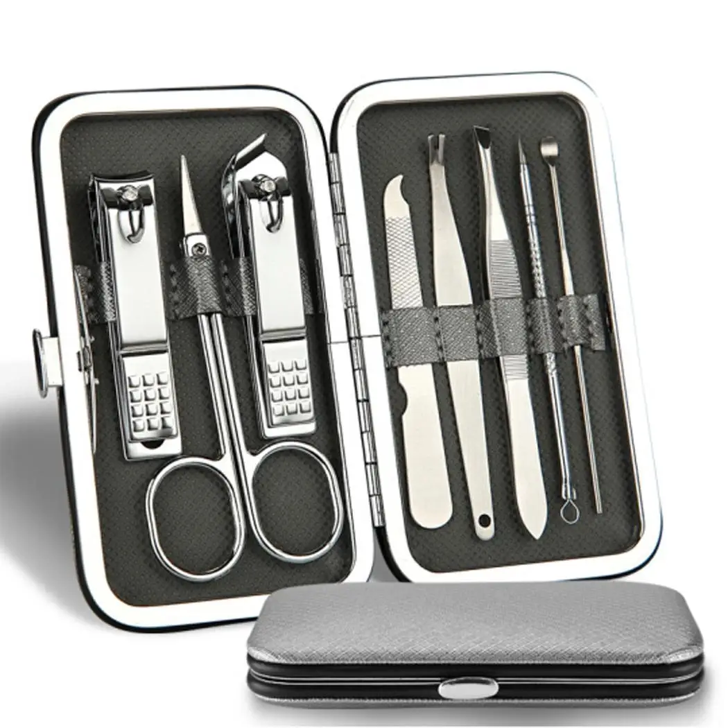 8 шт. маникюрные инструменты для ногтей Набор стрижки ножницы маникюрный набор