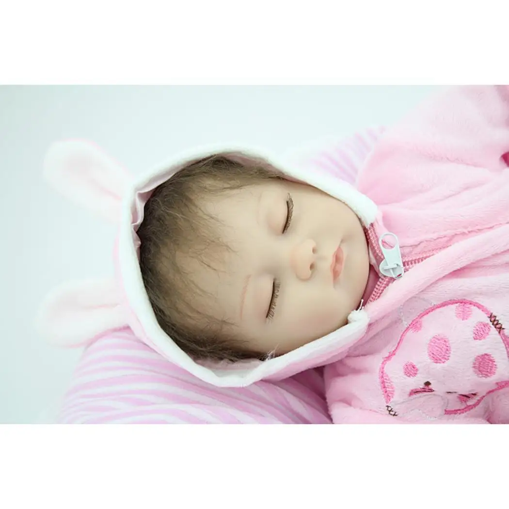 Детская Мягкая силиконовая Реалистичная одежда для детей 2 4 лет Reborn Baby Doll collectibles