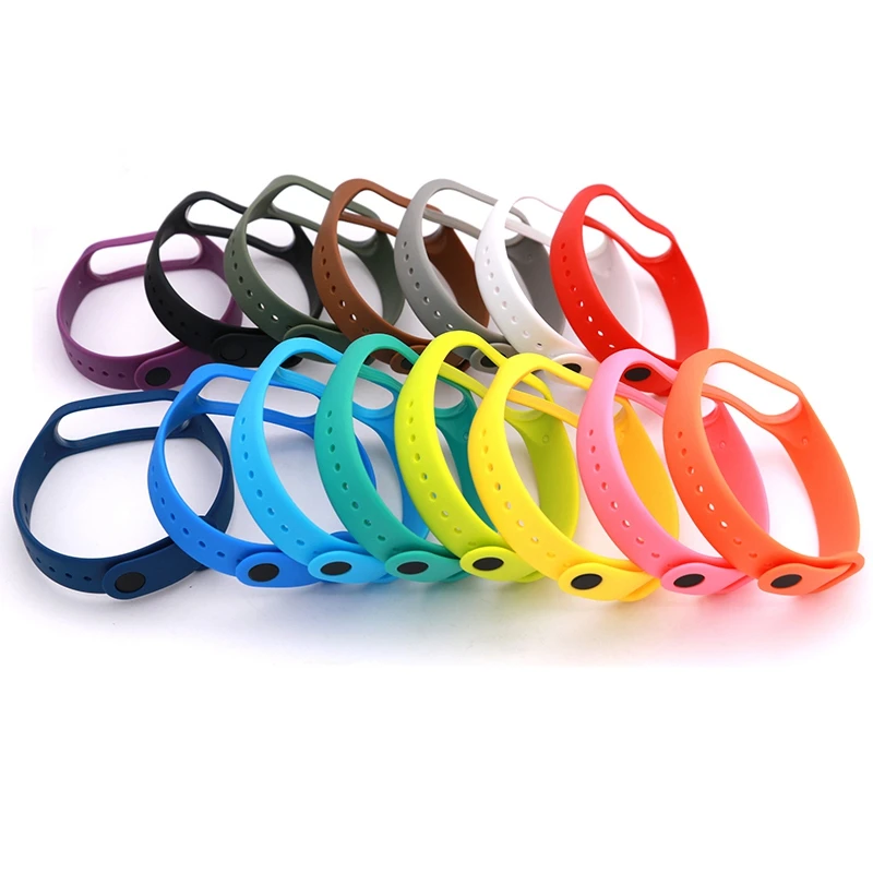 Для Xiaomi Mi Band 3 ремешок для TPU Браслет замена умные спортивные часы на