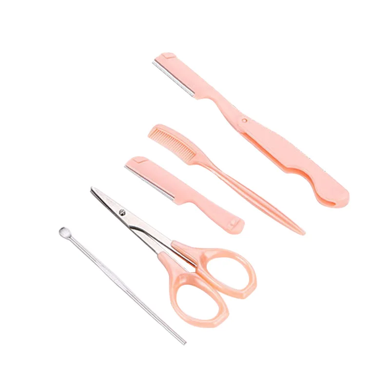 5 шт./компл. Розовый инструмент из нержавеющей стали бритвенный триммер для губ