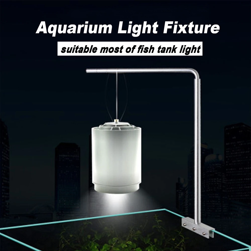 

Aquarium LED Light Hanging Lamp Fixture Stands For Aquarium Fish Tank Lamp Fixtures Aluminum Support Hanger Securely