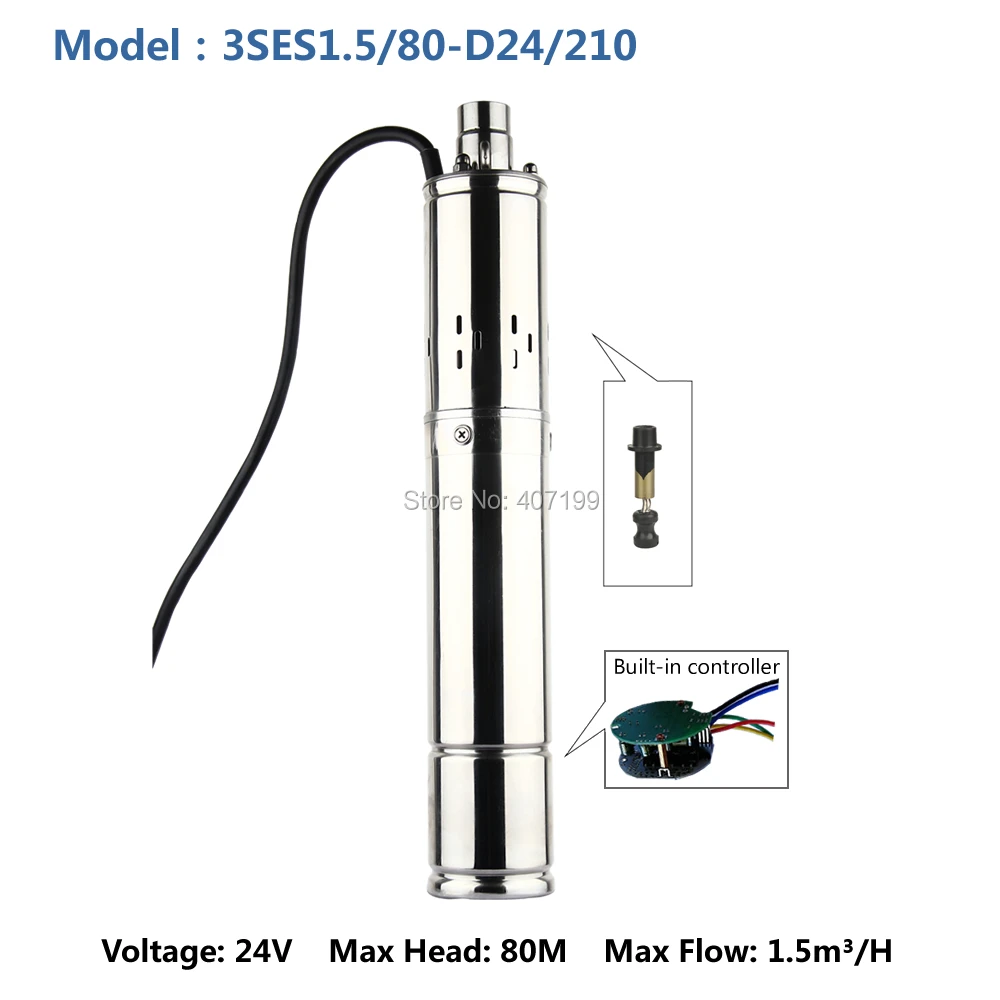 12/24 вольт водяной насос dc bomba de alta presion/pompe solaire a eau/bomba agua solar 3SES1. 5/80 D24/210|Насосы| |